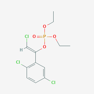 molecular formula C12H14Cl3O4P B12283974 (Z)-2-Chloro-1-(2,5-dichlorophenyl)ethenyl diethyl phosphate CAS No. 71363-60-5