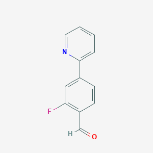 2-Fluoro-4-(pyridin-2-YL)benzaldehyde