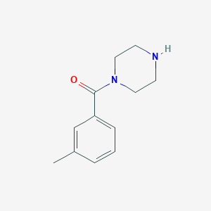 molecular formula C12H16N2O B012284 1-(3-Methyl-benzoyl)-piperazine CAS No. 100939-91-1