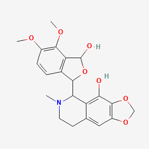 molecular formula C21H23NO7 B12284000 rac-1-O-DemethylPapaveroxine 