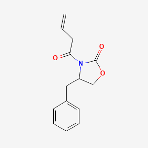 molecular formula C14H15NO3 B12284028 4-Benzyl-3-but-3-enoyl-1,3-oxazolidin-2-one 