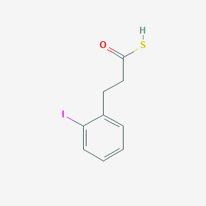 molecular formula C9H9IOS B12284029 3-(2-iodophenyl)propanethioic S-acid CAS No. 867202-85-5