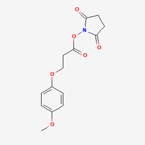 (2,5-dioxopyrrolidin-1-yl) 3-(4-methoxyphenoxy)propanoate