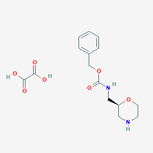 molecular formula C15H20N2O7 B12284082 (S)-2-N-Cbz-aminomethylmorpholine oxalate 