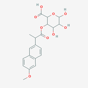 4,5,6-Trihydroxy-3-[2-(6-methoxynaphthalen-2-yl)propanoyloxy]oxane-2-carboxylic acid