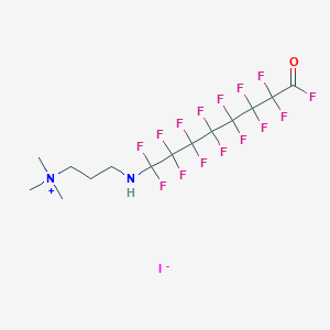 N,N,N-Trimethyl-3-[(1,1,2,2,3,3,4,4,5,5,6,6,7,7,8-pentadecafluoro-8-oxooctyl)amino]propan-1-aminium iodide