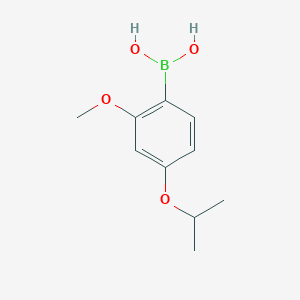 molecular formula C10H15BO4 B12284159 4-Isopropoxy-2-methoxyphenylboronic acid 