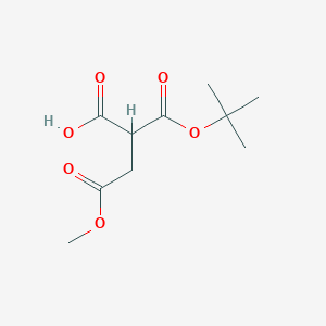 molecular formula C10H16O6 B12284171 2-(Tert-butoxycarbonyl)-4-methoxy-4-oxobutanoic acid 