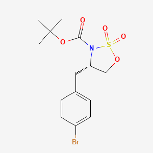 molecular formula C14H18BrNO5S B12284177 (S)-3-Boc-4-(4-bromobenzyl)-1,2,3-oxathiazolidine 2,2-dioxide 