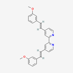 molecular formula C28H24N2O2 B12284188 4,4'-Bis[2-(3-methoxyphenyl)ethenyl]-2,2'-bipyridine 