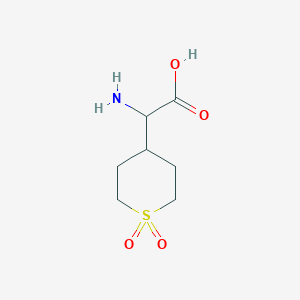 2-Amino-2-(1,1-dioxido-4-tetrahydrothiopyranyl)acetic Acid