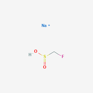 molecular formula CH3FNaO2S+ B12284218 Fluoromethanesulfinic acid, sodium salt 