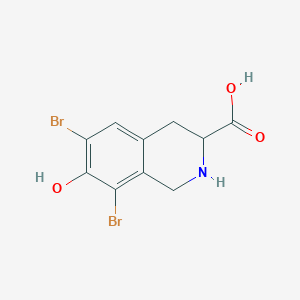 6,8-Dibromo-7-hydroxy-1,2,3,4-tetrahydroisoquinoline-3-carboxylic acid