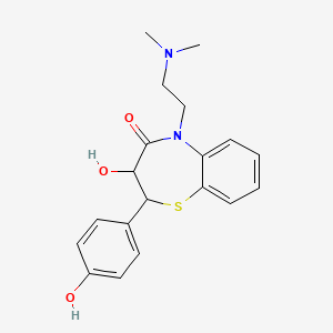 5-[2-(Dimethylamino)ethyl]-3-hydroxy-2-(4-hydroxyphenyl)-2,3-dihydro-1,5-benzothiazepin-4-one