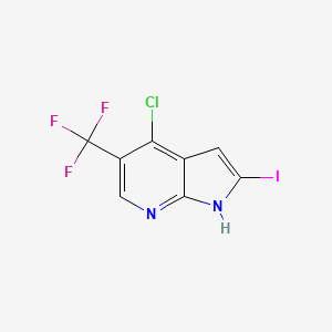 4-chloro-2-iodo-5-(trifluoromethyl)-1H-pyrrolo[2,3-b]pyridine