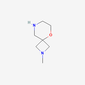 molecular formula C7H14N2O B12284248 2-Methyl-5-oxa-2,8-diazaspiro[3.5]nonane 