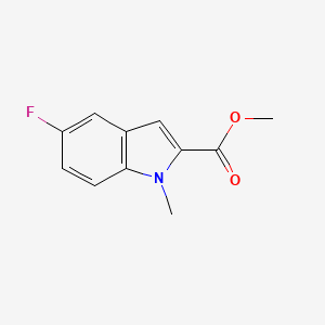 molecular formula C11H10FNO2 B12284264 Methyl 5-fluoro-1-methyl-indole-2-carboxylate CAS No. 893731-88-9