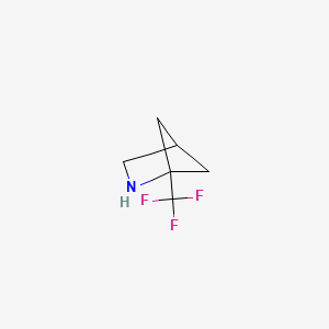 molecular formula C6H8F3N B12284286 1-(Trifluoromethyl)-2-azabicyclo[2.1.1]hexane 