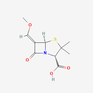 molecular formula C10H13NO4S B1228429 6-(Methyoxymethylene)penicillanic acid CAS No. 93040-42-7