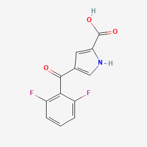 4-(2,6-Difluorobenzoyl)-1h-pyrrole-2-carboxylic acid