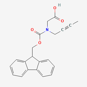 molecular formula C21H19NO4 B12284309 N-(2-Butyn-1-yl)-N-[(9H-fluoren-9-ylmethoxy)carbonyl]glycine 