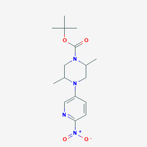 Tert-butyl 2,5-dimethyl-4-(6-nitropyridin-3-yl)piperazine-1-carboxylate