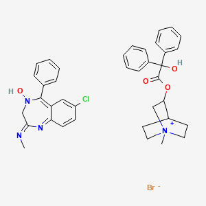molecular formula C38H40BrClN4O4 B1228434 Librax CAS No. 8015-20-1