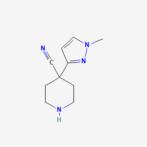 4-(1-Methyl-1H-pyrazol-3-yl)piperidine-4-carbonitrile