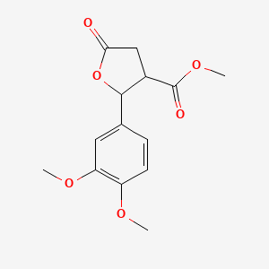 methyl 2-(3,4-dimethoxyphenyl)-5-oxooxolane-3-carboxylate