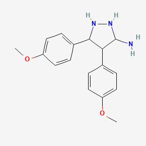 4,5-Bis(4-methoxyphenyl)-3-pyrazolidinamine