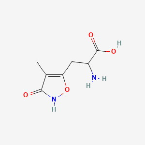 molecular formula C7H10N2O4 B1228443 4-Methylhomoibotenic acid 