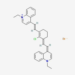 4-[2-[2-Chloro-3-[2-(1-ethyl-4(1H)-quinolinylidene)ethylidene]-1-cyclohexen-1-yl]ethenyl]-1-ethylquinolinium bromide