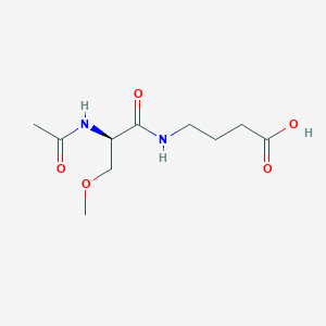 molecular formula C10H18N2O5 B12284451 (2R)-4-(2-Acetylamino-3-methoxy-propionylamino)-butyric acid 