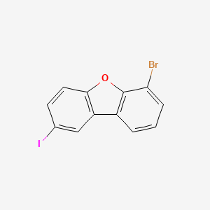 molecular formula C12H6BrIO B12284470 6-Bromo-2-iodo-dibenzofuran 