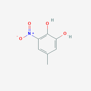 molecular formula C7H7NO4 B1228449 5-Methyl-3-nitrobenzene-1,2-diol CAS No. 89791-96-8