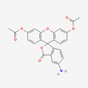 molecular formula C24H17NO7 B12284493 4-Aminofluorescein Diacetate 