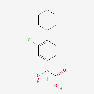molecular formula C14H17ClO3 B1228454 3-Chloro-4-cyclohexylphenylglycolic acid CAS No. 57992-89-9