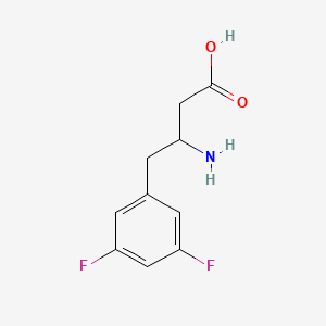 molecular formula C10H11F2NO2 B12284549 3-Amino-4-(3,5-difluorophenyl)butyric Acid 