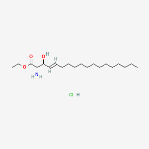 molecular formula C20H40ClNO3 B12284555 ethyl (E)-2-amino-3-hydroxyoctadec-4-enoate;hydrochloride 