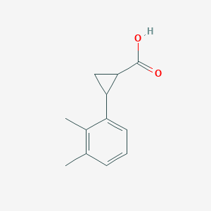 molecular formula C12H14O2 B12284583 2-(2,3-Dimethylphenyl)cyclopropane-1-carboxylic acid 