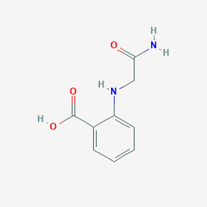 molecular formula C9H10N2O3 B12284595 Aminoethanoyl-p-aminobenzoic acid CAS No. 7496-53-9