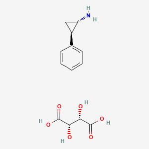 (1S,2R)-2-Phenylcyclopropanamine, (2S,3S)-2,3-dihydroxybutanedioate