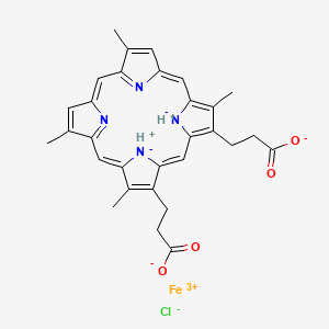 molecular formula C30H28ClFeN4O4 B1228466 氘铁血红素 CAS No. 21007-21-6