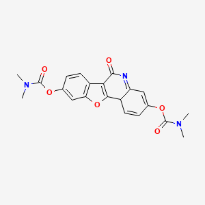 [9-(dimethylcarbamoyloxy)-6-oxo-11bH-[1]benzofuro[3,2-c]quinolin-3-yl] N,N-dimethylcarbamate