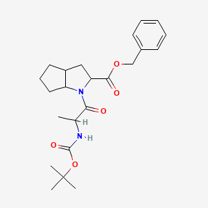 1-(2-tBoc-amino-1-oxopropyl)octahydrocyclopenta[b]pyrrole-2-carboxylic Acid Bn Ester