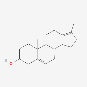 molecular formula C19H28O B12284672 17-Methyl-18-norandrosta-5,13(17)-dien-3beta-ol 