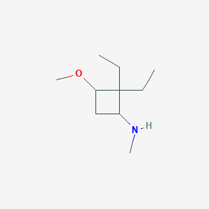 2,2-diethyl-3-methoxy-N-methylcyclobutan-1-amine