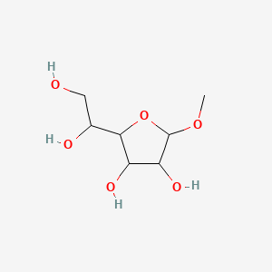 molecular formula C7H14O6 B12284720 alpha-d-Mannofuranoside, methyl CAS No. 56654-39-8