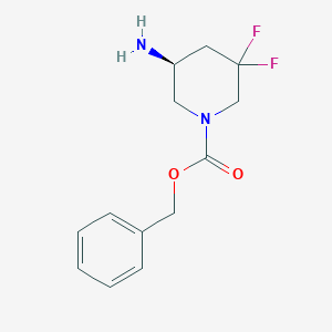 benzyl (5S)-5-amino-3,3-difluoropiperidine-1-carboxylate