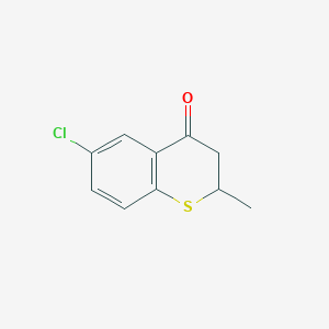 B122848 6-chloro-2-methyl-3,4-dihydro-2H-1-benzothiin-4-one CAS No. 147713-35-7